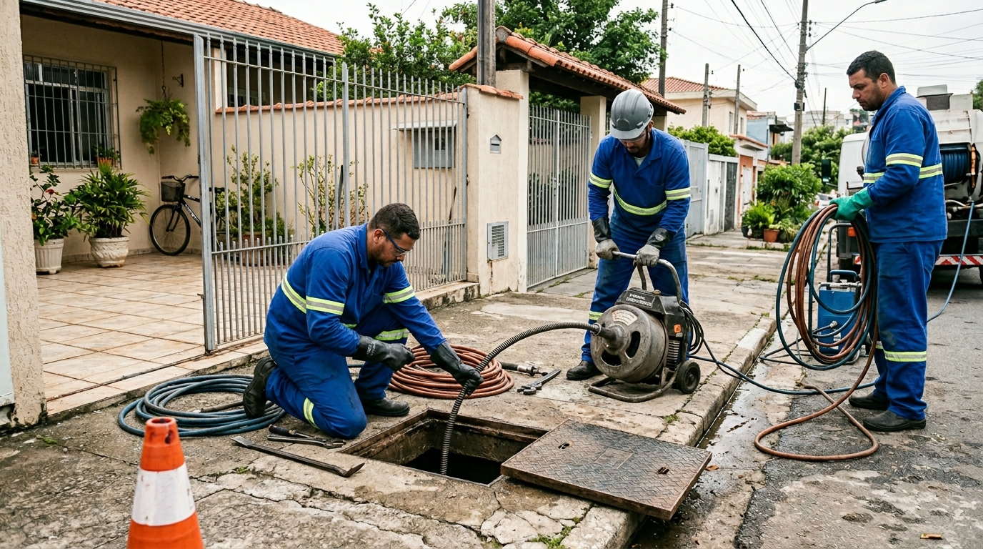 Desentupimento de esgoto em Feira de Santana-BA