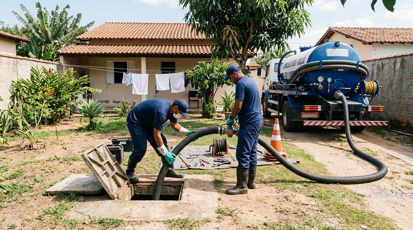 Limpeza de fossa séptica em Feira de Santana-BA