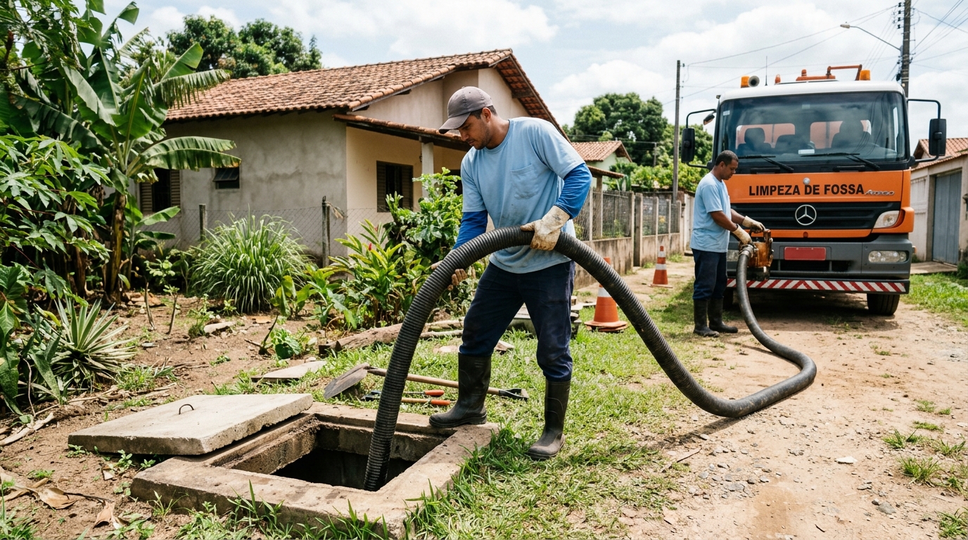 Higienização de fossa residencial em Feira de Santana-BA